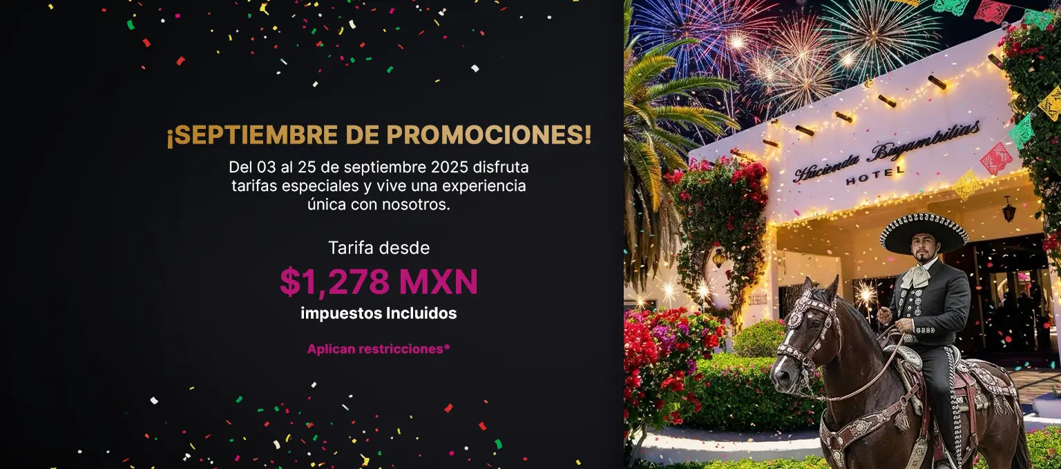 Oferta especial hotel Hacienda Bugambilias